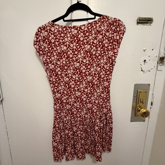 Reformation Olencia Dress Size Red Floral Size 2 - Picture 3 of 3